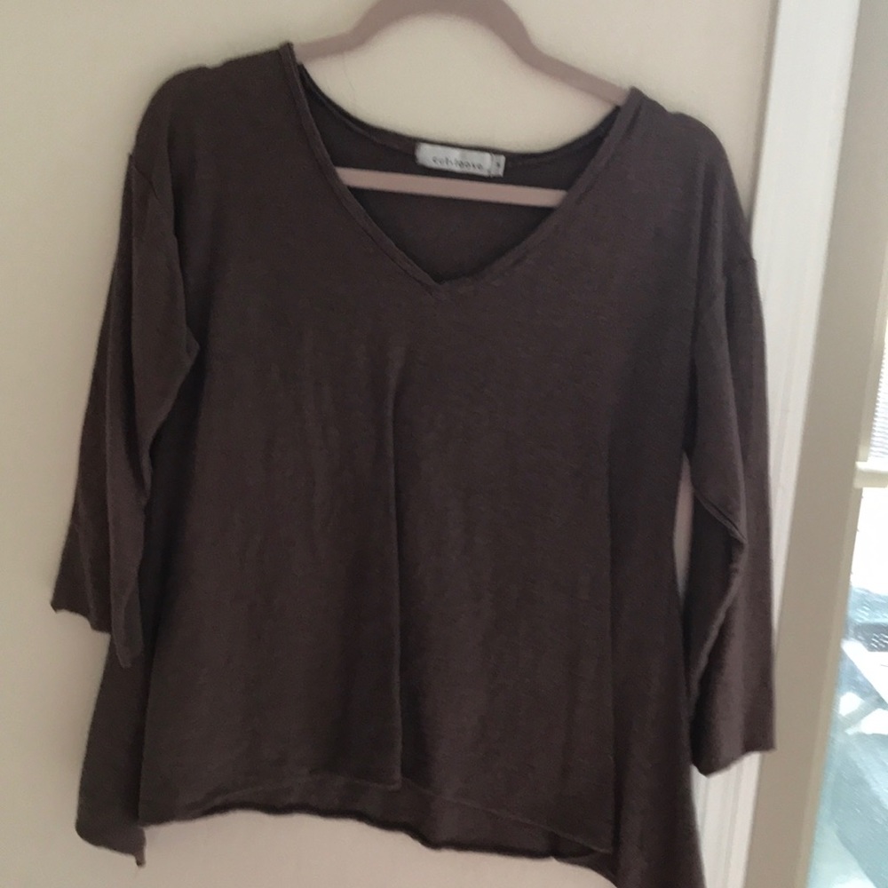 Brown long sleeve shirt
